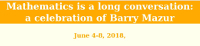 Mathematics is a long conversation: a celebration of Barry Mazur